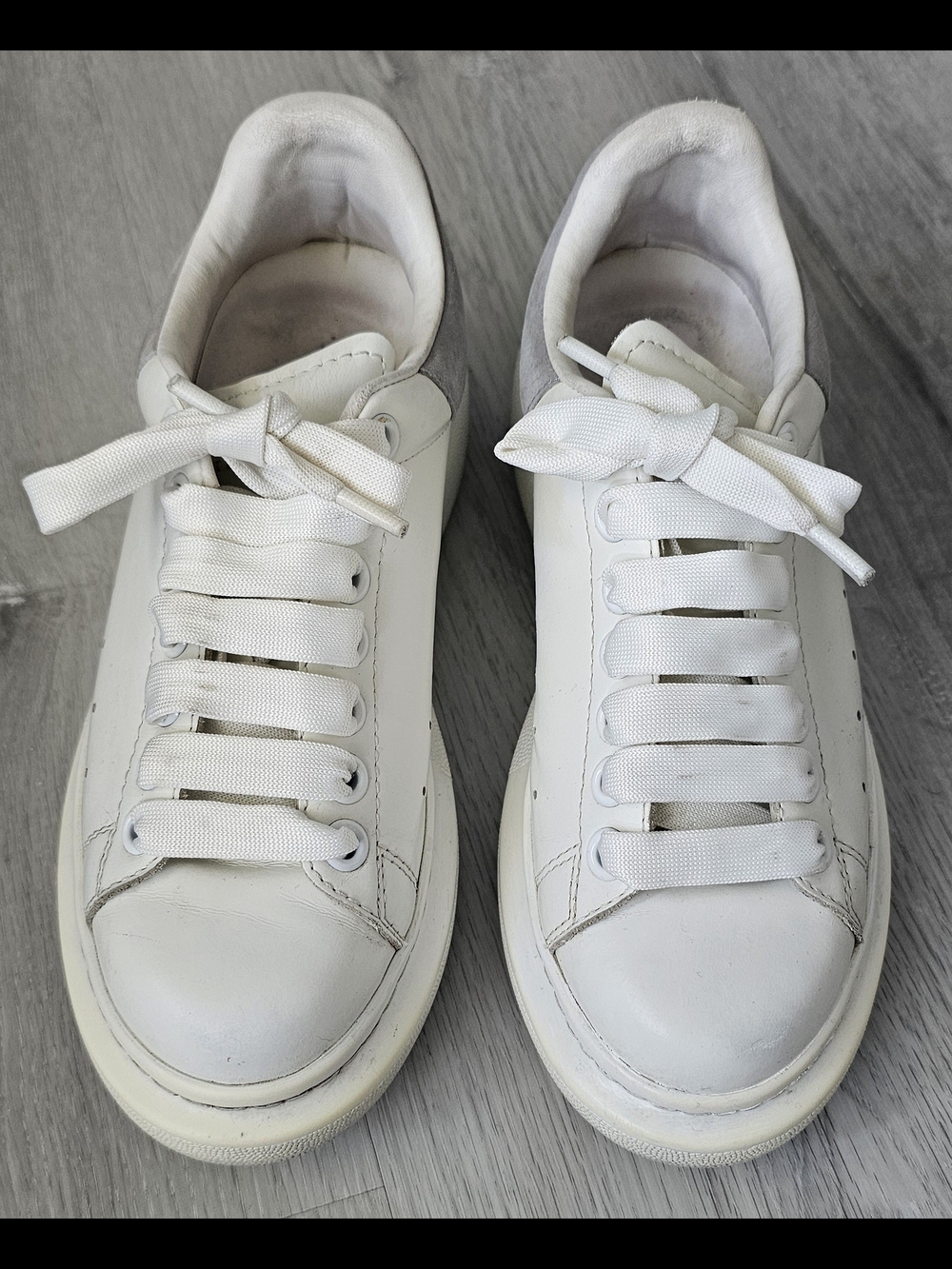 Alexander McQUEEN women's White Leather Sneakers US-5